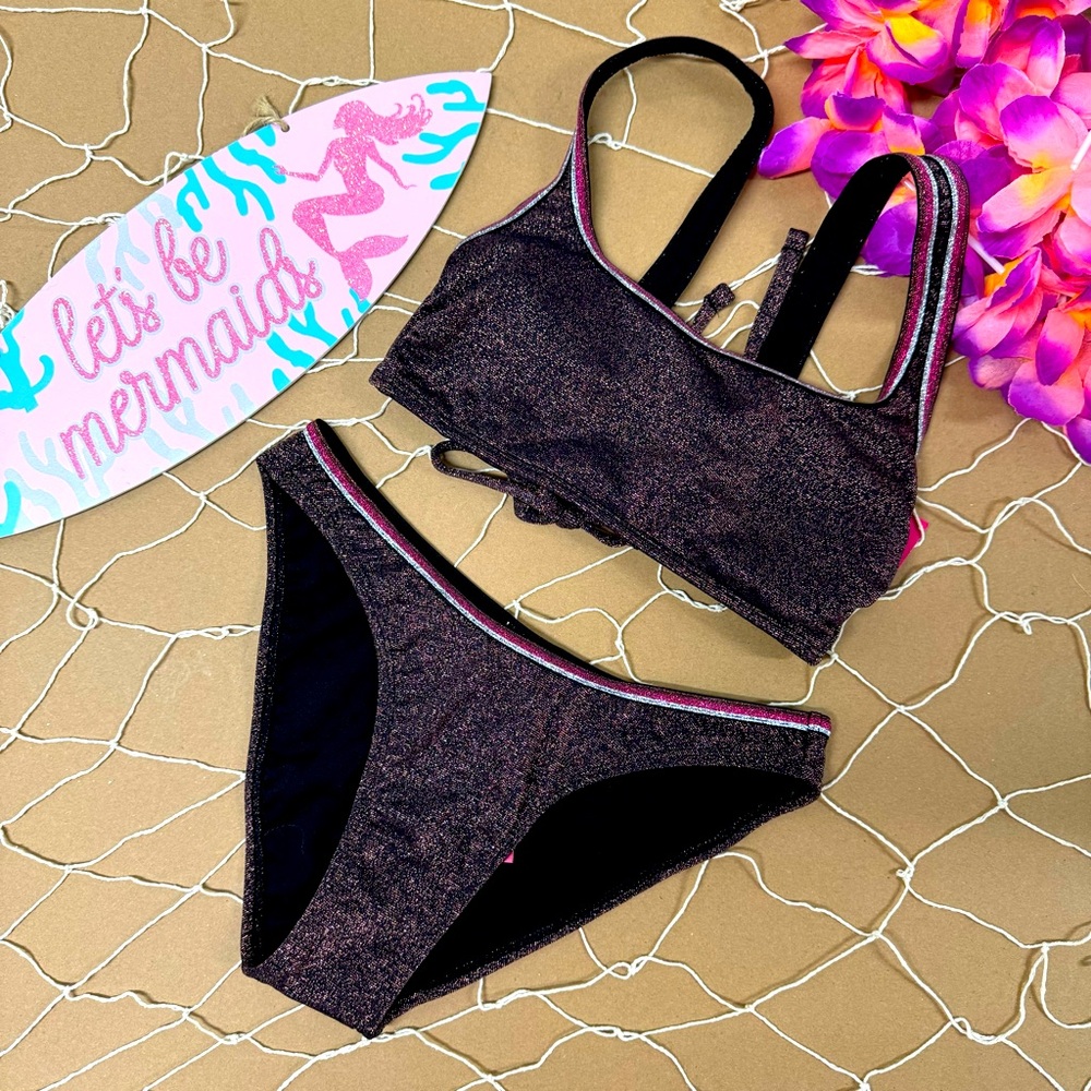 🌴 SUPER SALE GLITTERING BRONZE BIKINI